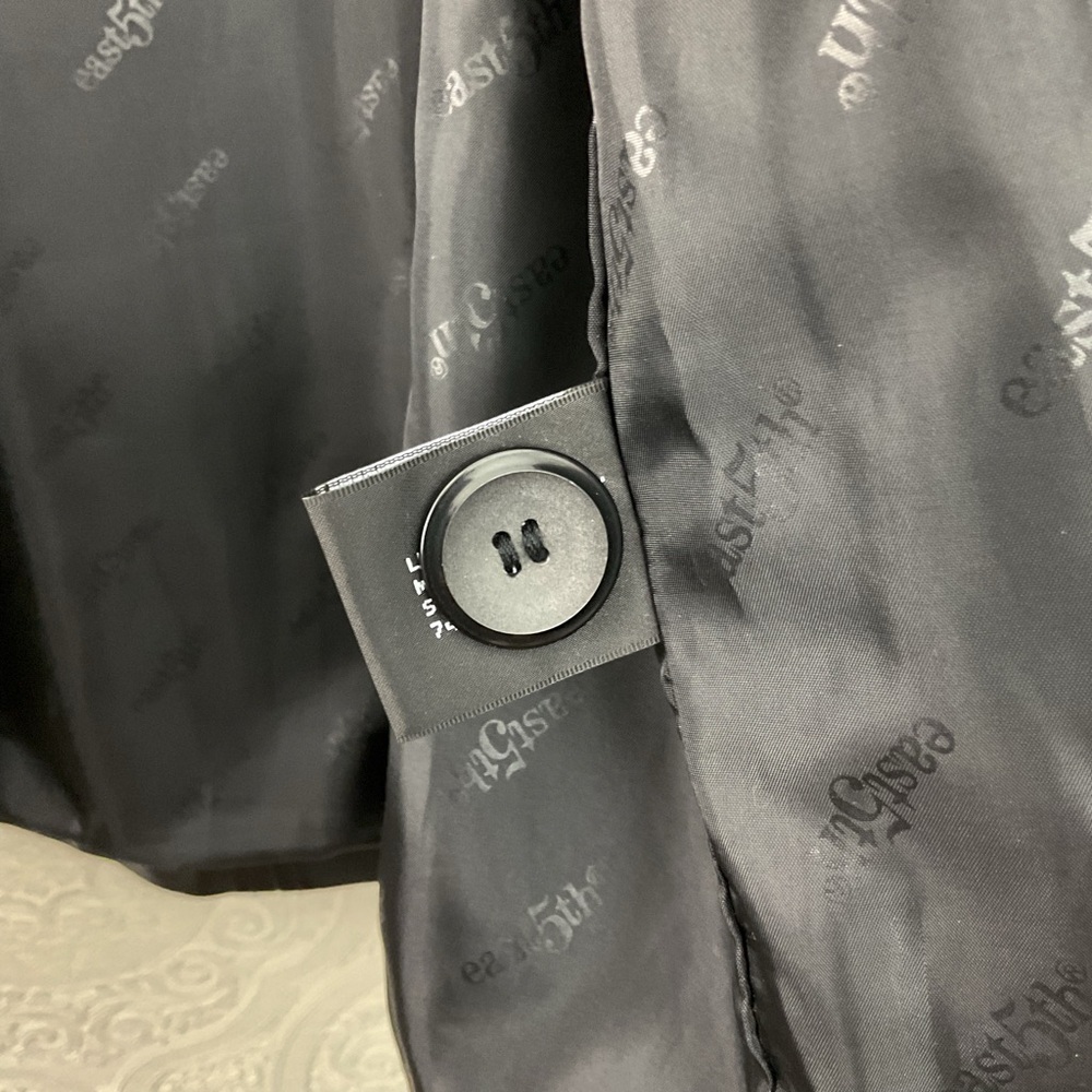 Vintage East 5th heavy duty black leather coat women’s 1X jacket - Picture 10 of 12
